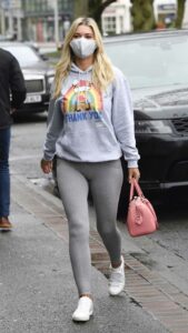 Christine McGuinness in a Grey Hoodie