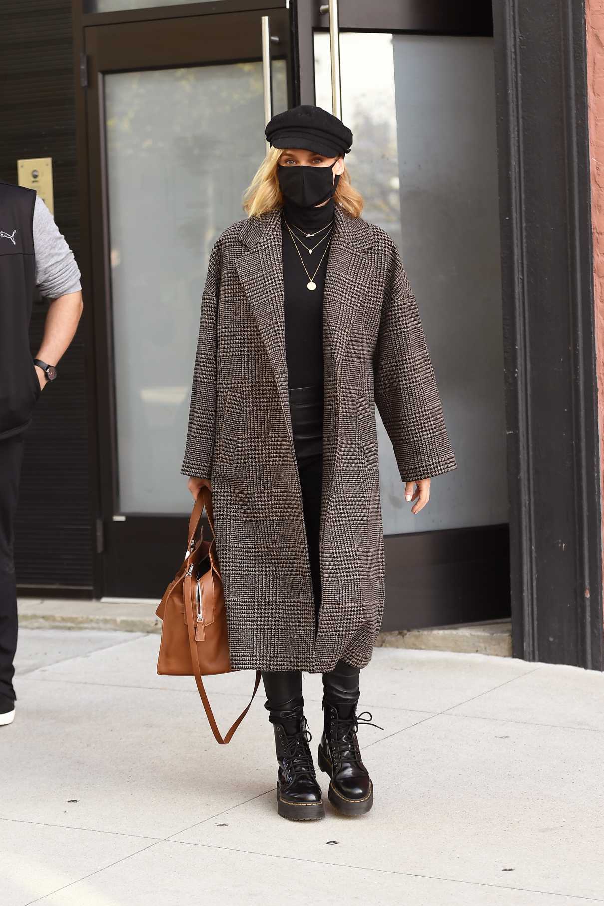 Diane Kruger in a Black Protective Mask