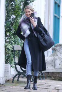 Donna Air in a Black Coat