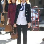 Emily Alyn Lind in a Black Blazer Was Seen Filming on the Upper East Side in New York City 11/24/2020