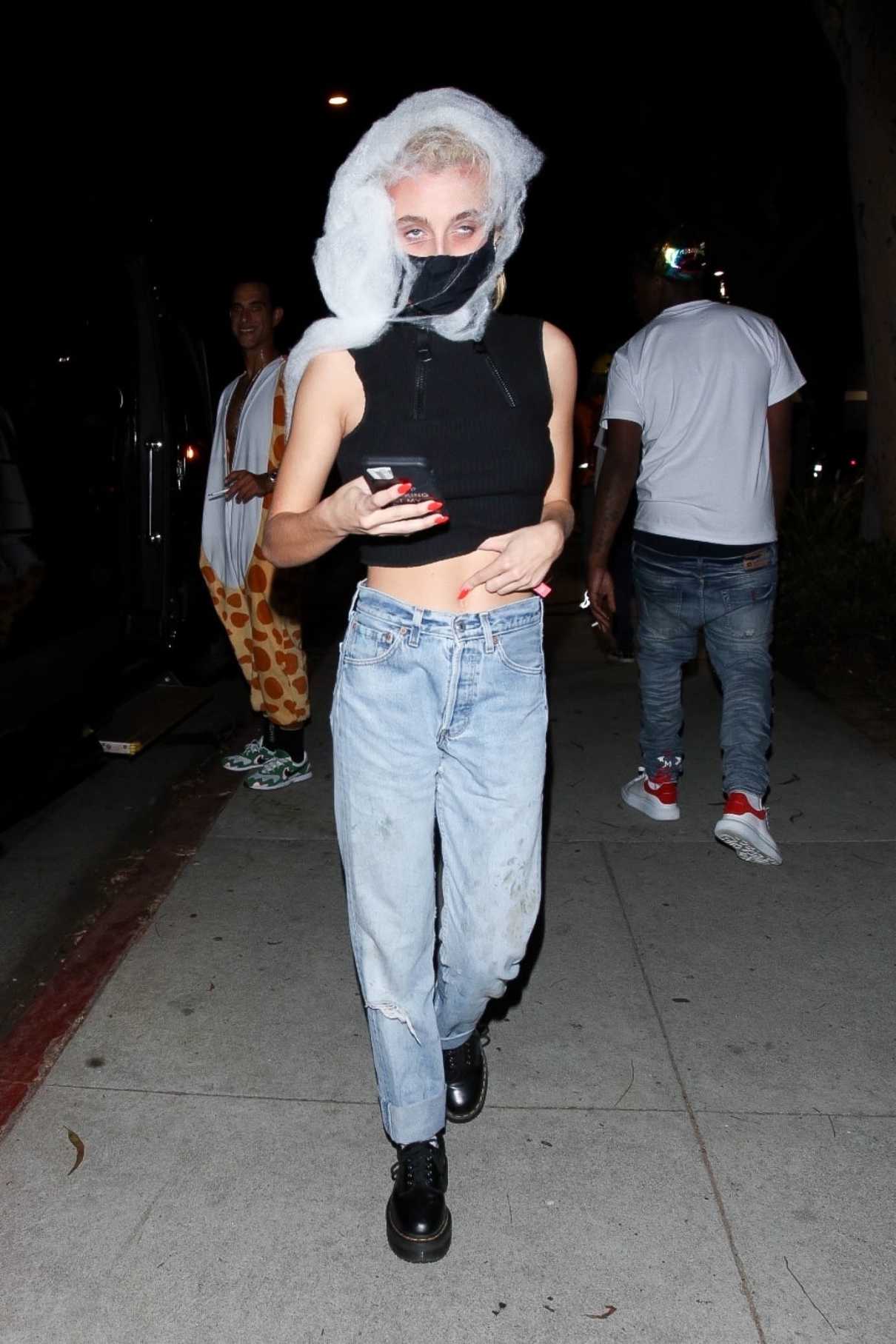 EMMA CHAMBERLAIN Leaves a Halloween Party in West Hollywood 10/29/2022 –  HawtCelebs