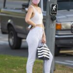 Hayley Roberts in a White Top Was Seen Out in Calabasas 11/22/2020