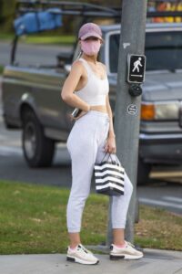 Hayley Roberts in a White Top