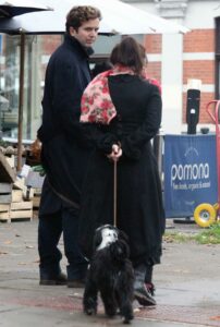 Helena Bonham Carter in a Black Coat