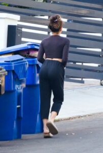 Jenna Dewan in a Blue Track Pants