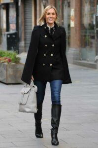 Jenni Falconer in a Black Coat