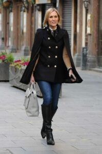 Jenni Falconer in a Black Coat