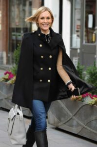 Jenni Falconer in a Black Coat