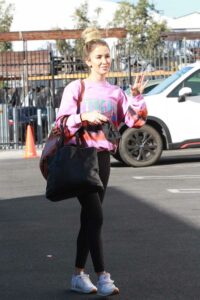 Kaitlyn Bristowe in a Pink Sweatshirt
