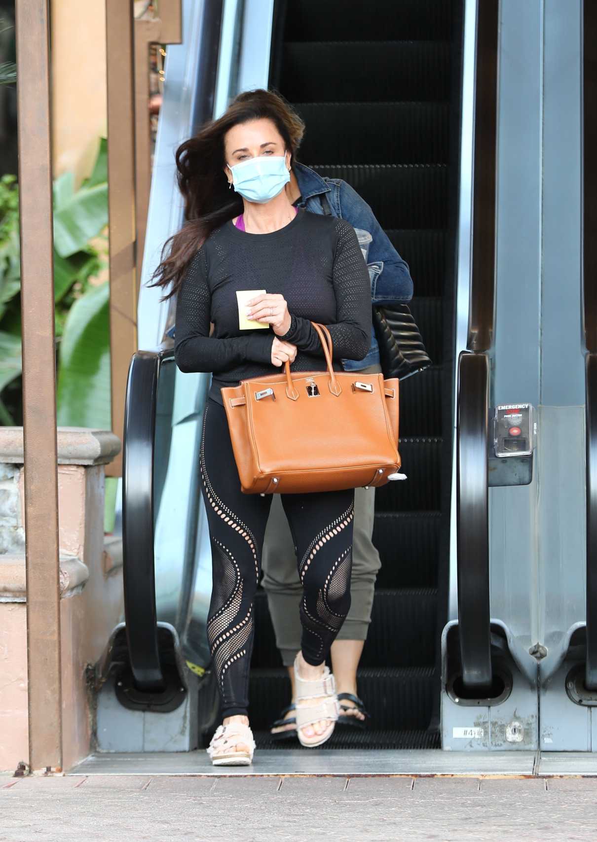 Kyle Richards in a Protective Mask