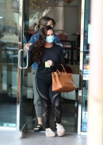 Kyle Richards in a Protective Mask