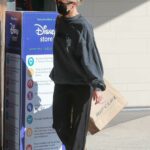 Lara Bingle in a Grey Sweatshirt Goes Shopping at Rip Curl in Santa Monica 11/24/2020