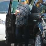 Mischa Barton in a Grey Sweater Was Seen Out with Her Boyfriend Gian Marco Flamini in Los Angeles 11/06/2020
