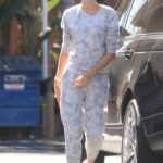 Paige Butcher in a Tie Dye Sweatsuit Was Spotted at a Gas Station in Los Angeles 11/09/2020