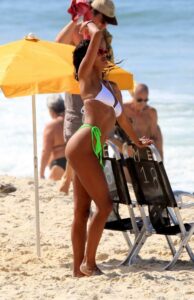 Tina Kunakey in Bikini on the Beach in Rio De Janeiro 11/24/2020