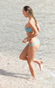 Alexis Ren in a Light Blue Bikini