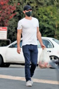 Chace Crawford in a White Tee