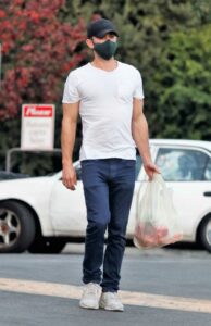 Chace Crawford in a White Tee