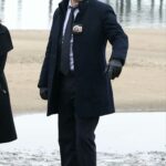 Donnie Wahlberg in a Black Outfit on the Set of Blue Bloods in New York 12/22/2020