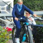 Ellen DeGeneres in a White Nike Sneakers Does a Bike Ride in Santa Barbara 12/27/2020