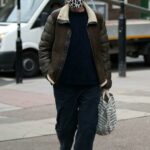 Emma Thompson in a Grey Knit Hat Was Spotted Out in North London 12/03/2020