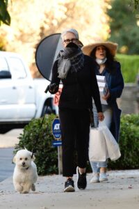 Jamie Lee Curtis in a Black Outfit