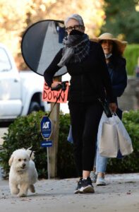 Jamie Lee Curtis in a Black Outfit