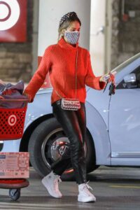 Jessica Alba in a Red Sweater