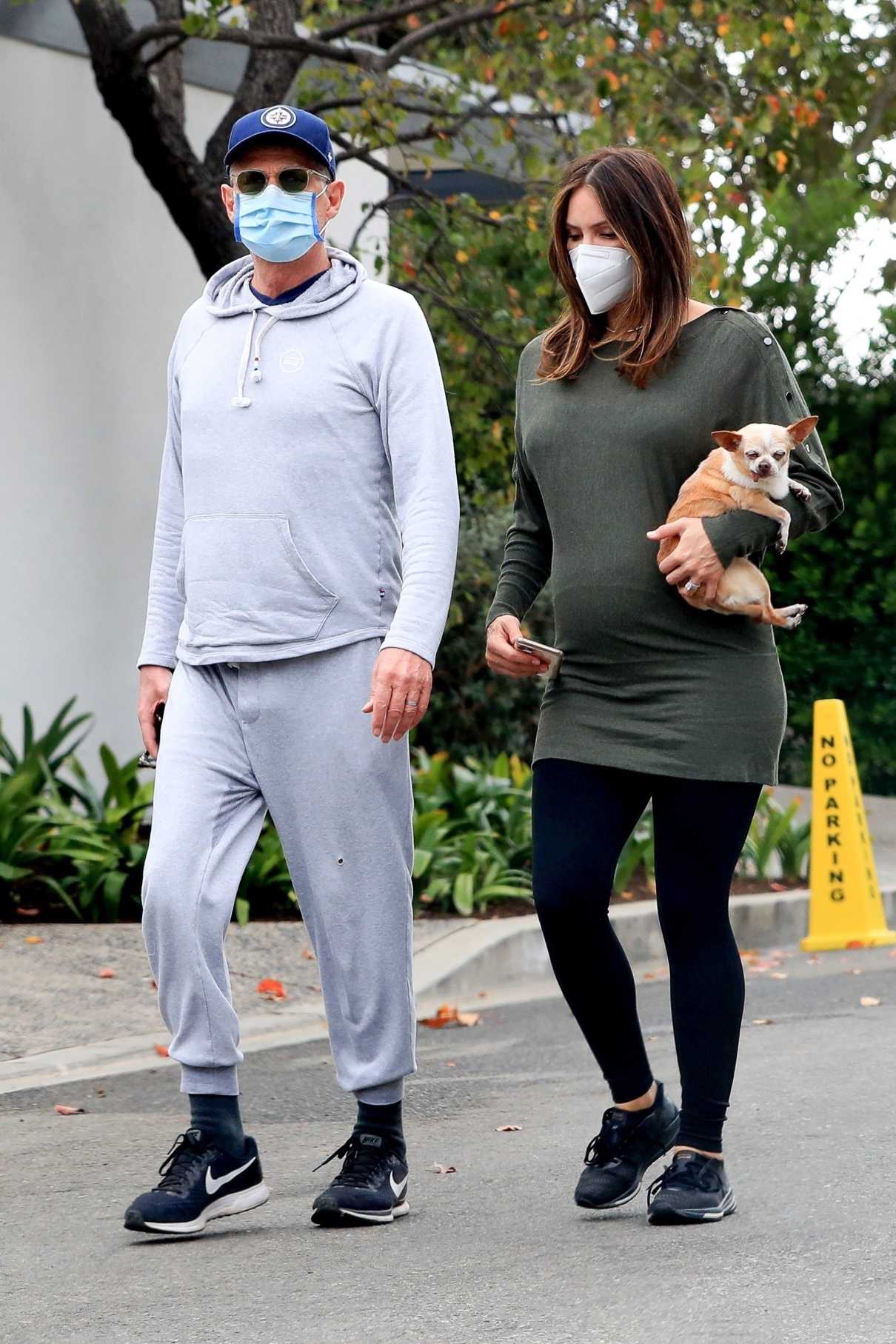 Katharine McPhee in a Protective Mask