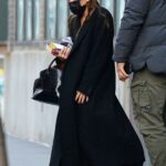 Mary-Kate Olsen in a Black Coat Leaves Her Office in New York 12/15/2020