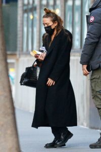 Mary-Kate Olsen in a Black Coat