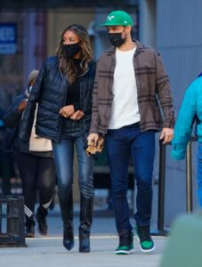 Tayshia Adams in a Black Jacket