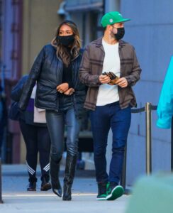 Tayshia Adams in a Black Jacket