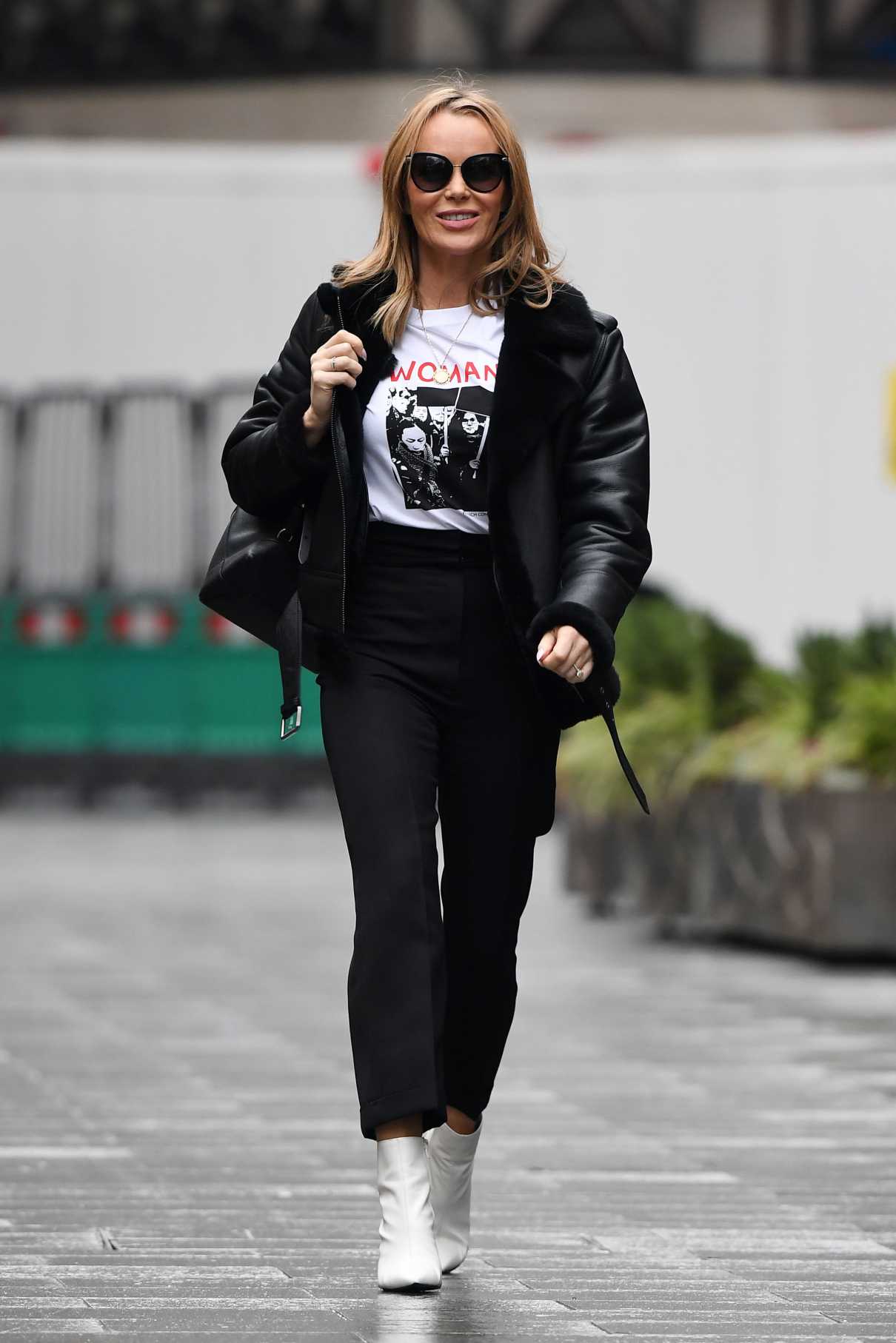 Amanda Holden in a Black Jacket