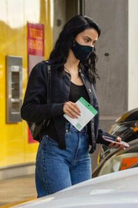 Camila Mendes in a Protective Mask