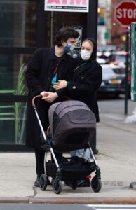 Chloe Sevigny in a Black Coat