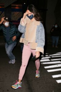 Eiza Gonzalez in a Pink Sweatsuit