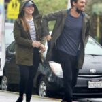 Hannah Brown in a Striped Tee Was Seen Out with Adam Woolard in Venice Beach 01/23/2021