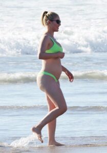 Heidi Montag in a Neon Green Bikini