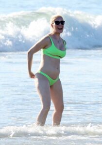 Heidi Montag in a Neon Green Bikini