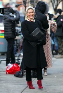 Hilary Duff in a Black Jacket