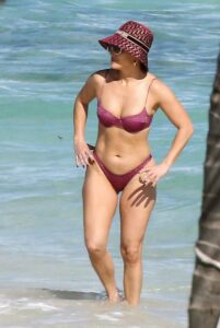 Jennifer Lopez in a Purple Bikini