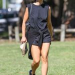 Jodi Gordon in a Black Outfit Was Seen on Her Morning Walk Out in Sydney 01/10/2021