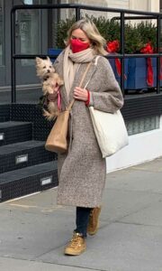 Naomi Watts in a Tan Coat