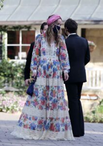 Olivia Wilde in a Floral Dress