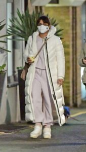 Priyanka Chopra in a White Puffer Coat