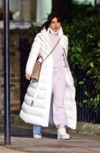 Priyanka Chopra in a White Puffer Coat