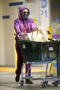 Taraji P. Henson in a Purple Hoodie