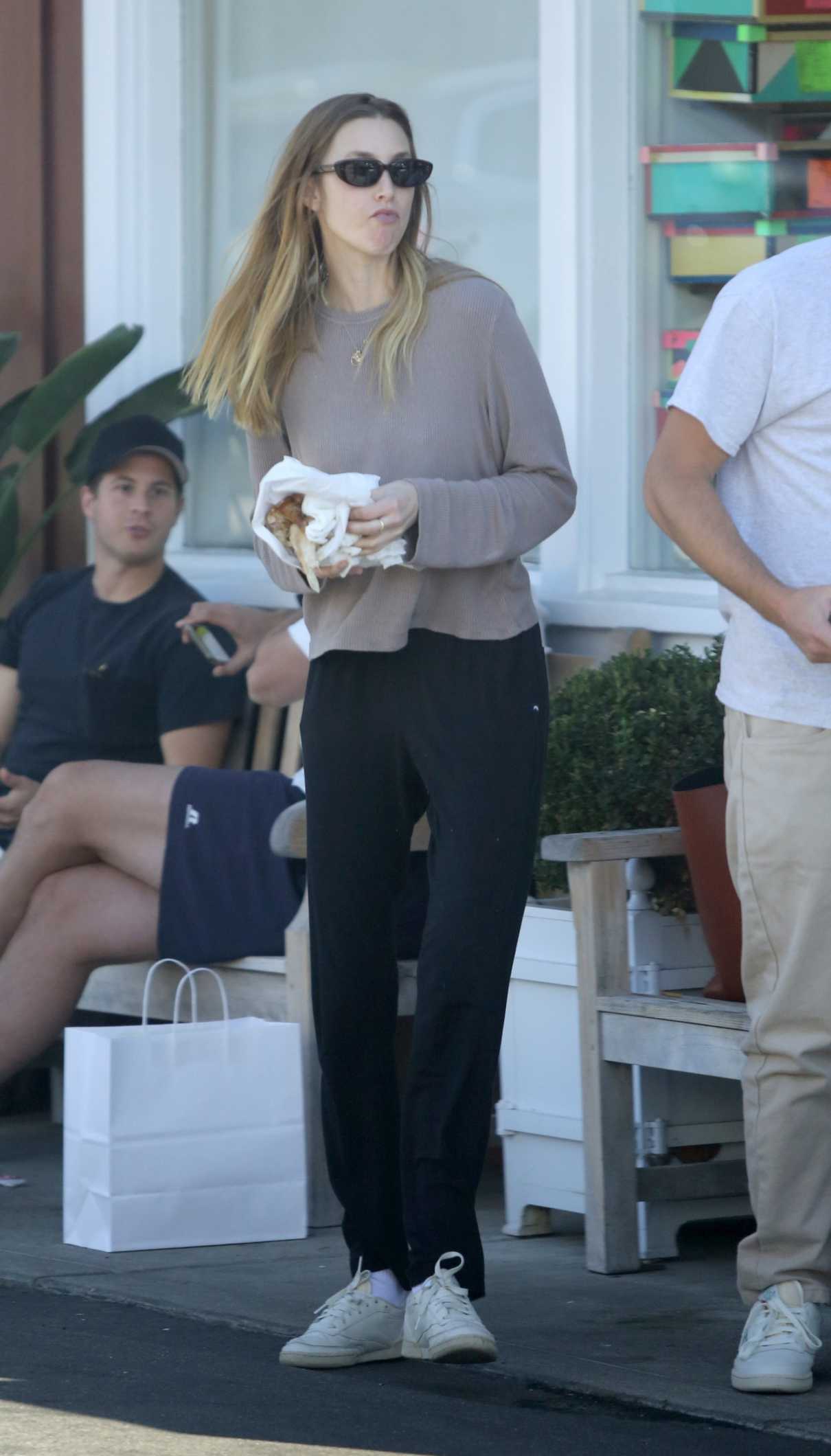 Whitney Port in a White Sneakers