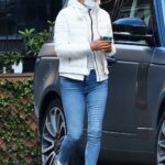 Yolanda Hadid in a White Jacket Was Seen Out in New York 01/04/2021